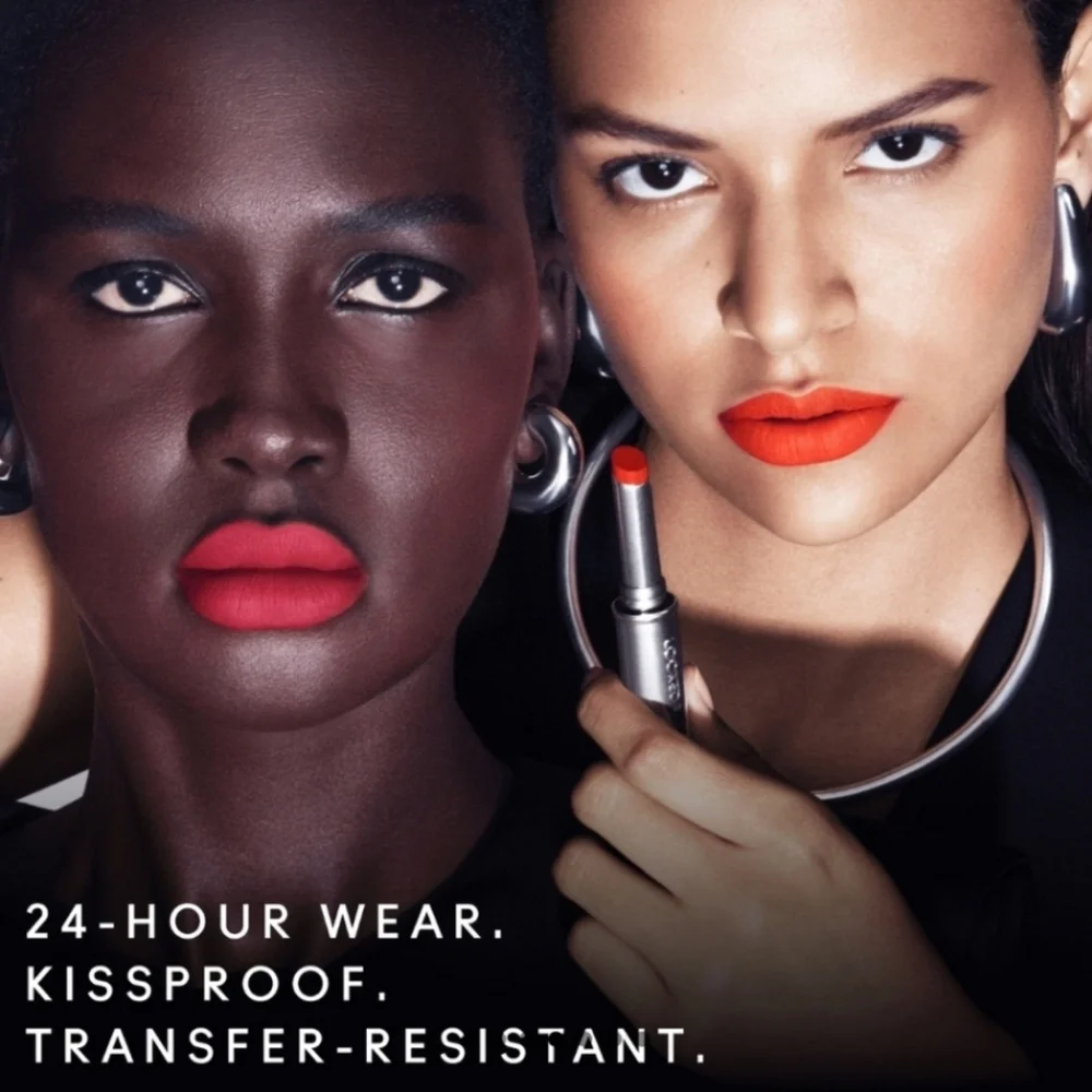 Mac Locked Kiss 24-Hour Hour Lipstick | Posh Brown | Brand New In Box